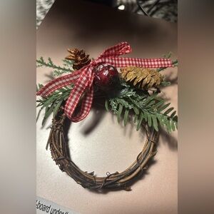 Primitive Napkin Ring Ralph Lauren Inspo Cone Berry Holiday RedGreen Final Sale